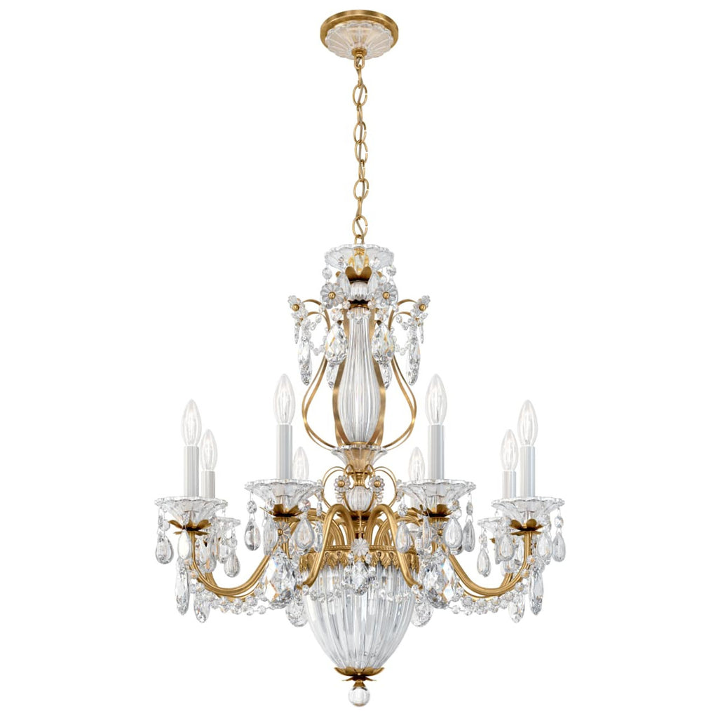 Bagatelle Chandelier, 11-Light, Heirloom Gold, Clear Heritage Crystal, 26.5"W (1248-22 13R6H)