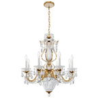 Bagatelle Chandelier, 11-Light, Heirloom Gold, Clear Heritage Crystal, 26.5"W (1248-22 13R6H)