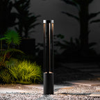 Black Cylindrical Garden Outdoor Light