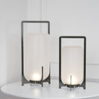 Steel Twilight Lantern Table Light