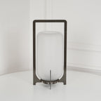 Steel Twilight Lantern Table Light