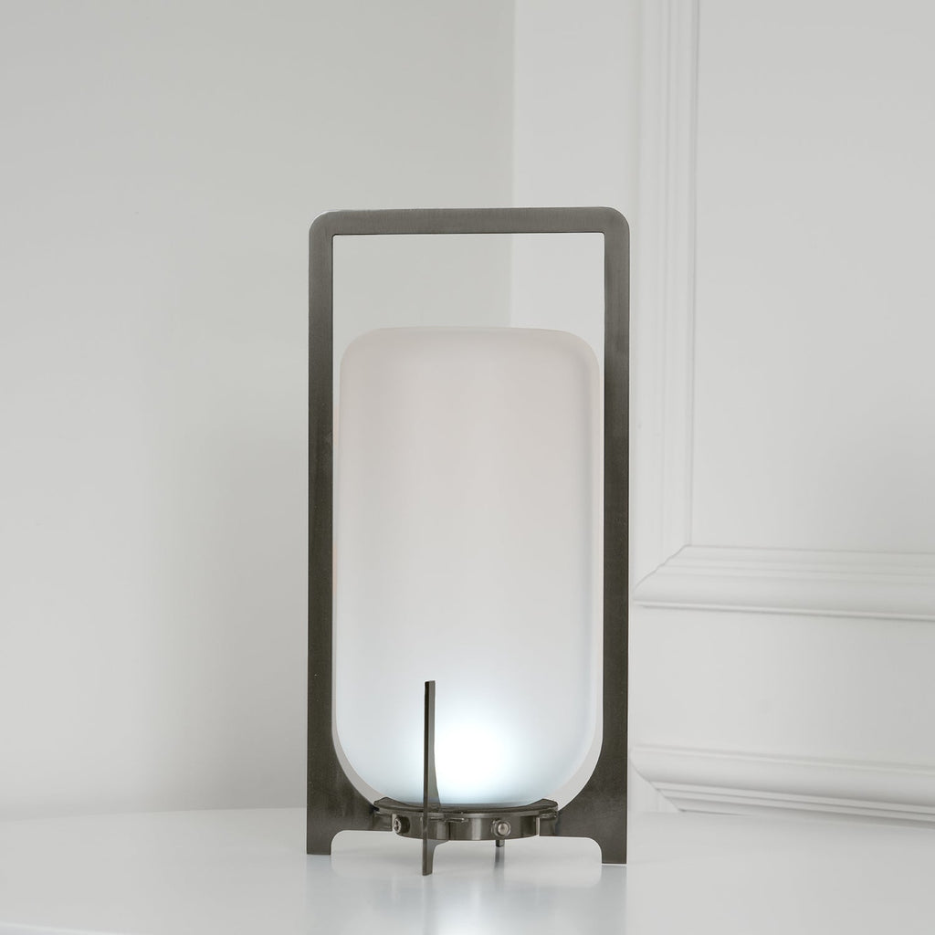 Steel Twilight Lantern Table Light