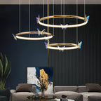 Blue Butterfly Chandelier