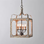 Boho Rustic Cube Chandelier