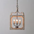 Boho Rustic Cube Chandelier