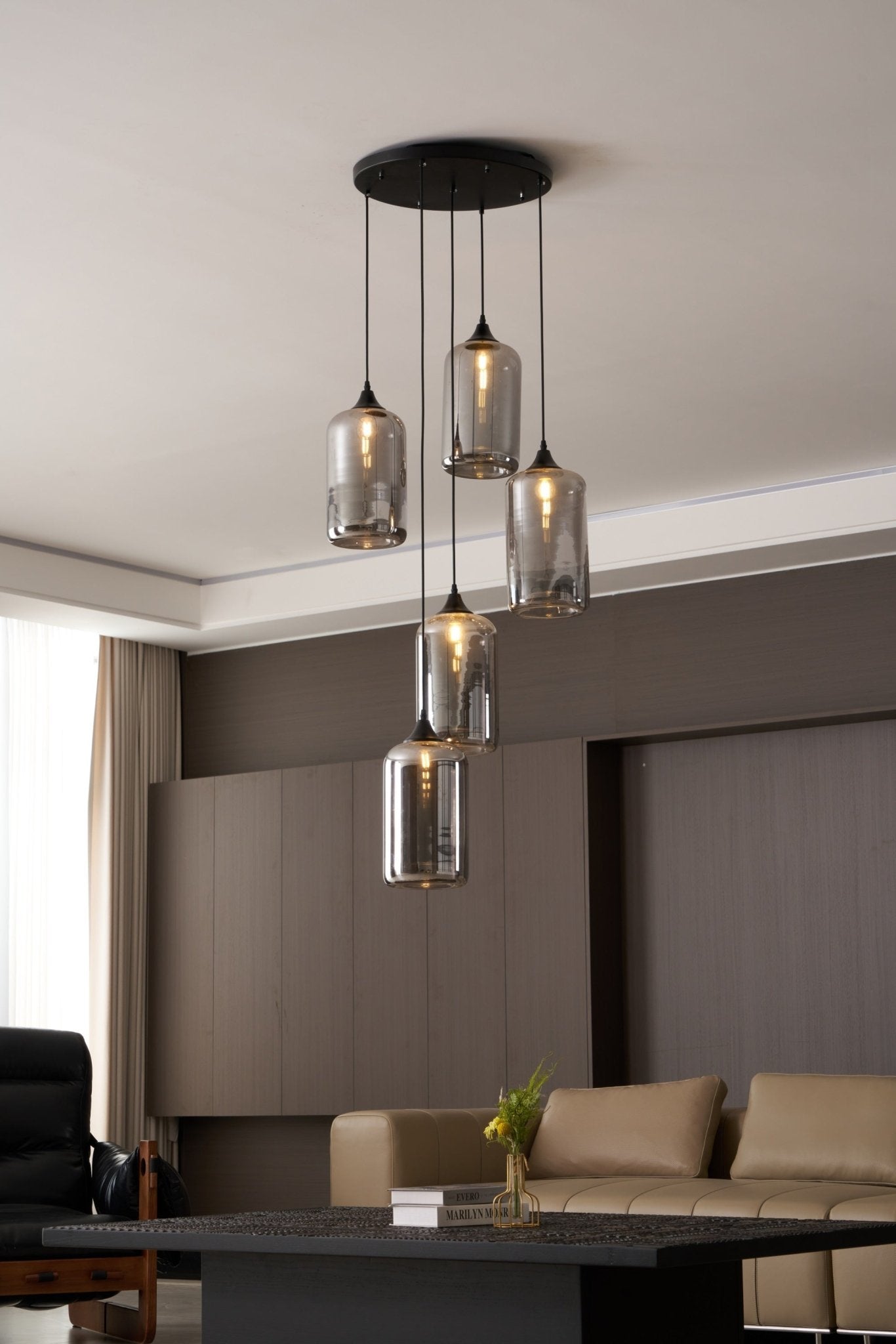 Bottle Glass Pendant Light