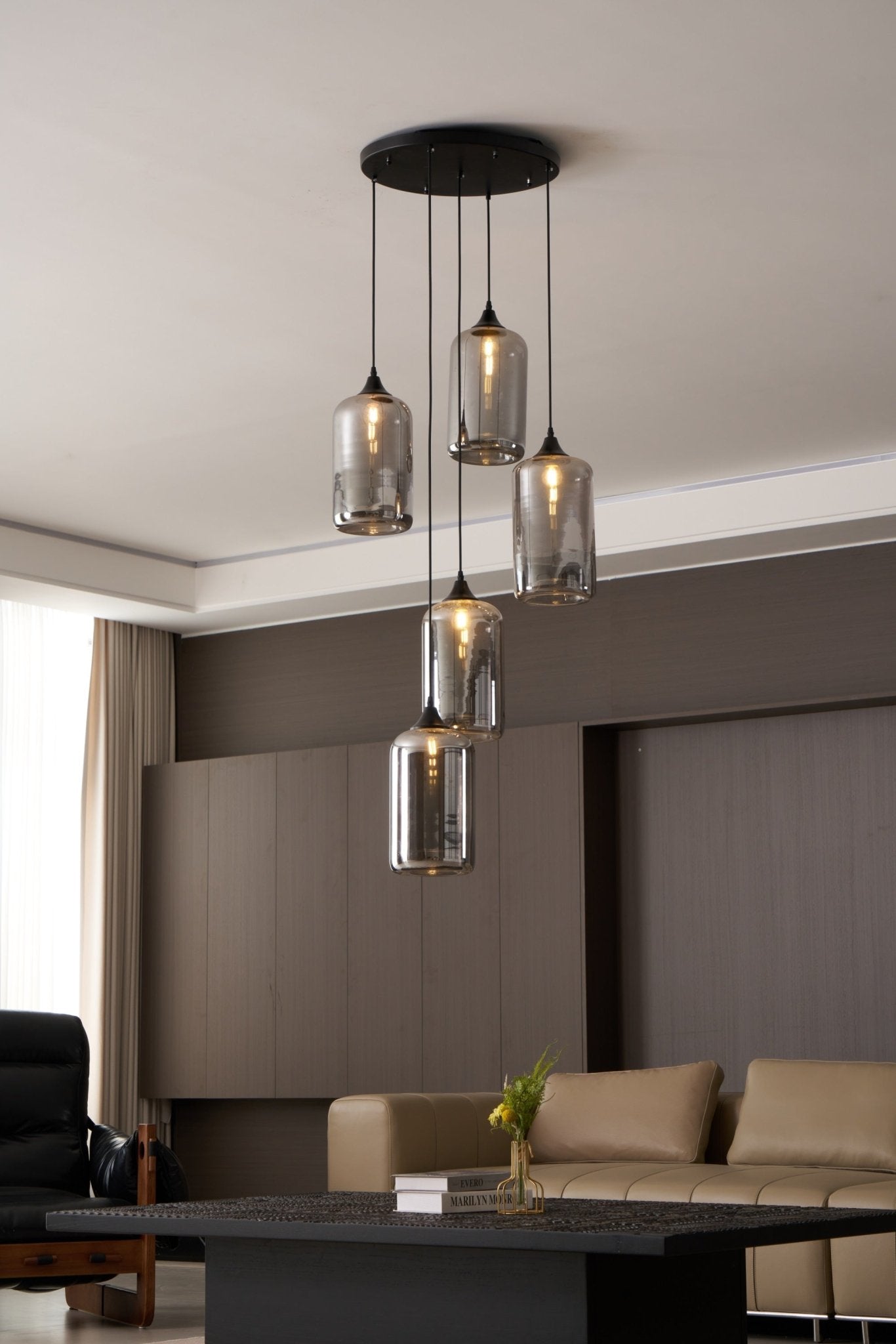 Bottle Glass Pendant Light