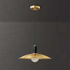 Brass Flared Pendant Lamp