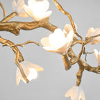 Brass Flower Branch Chandelier