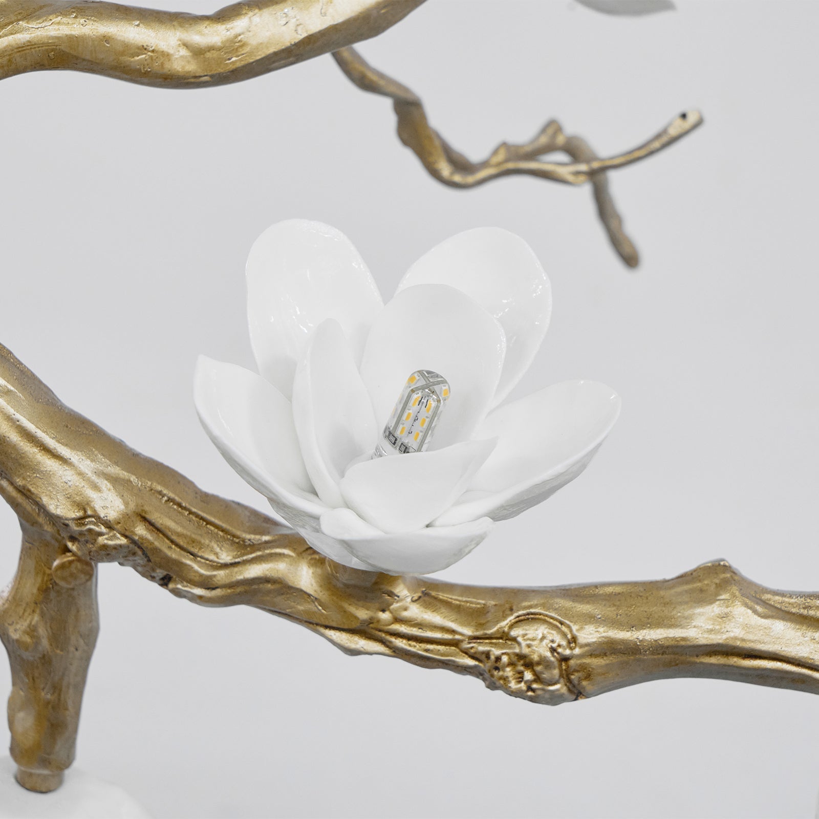 Brass Flower Branch Chandelier