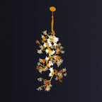 Brass Maple Branch Chandelier
