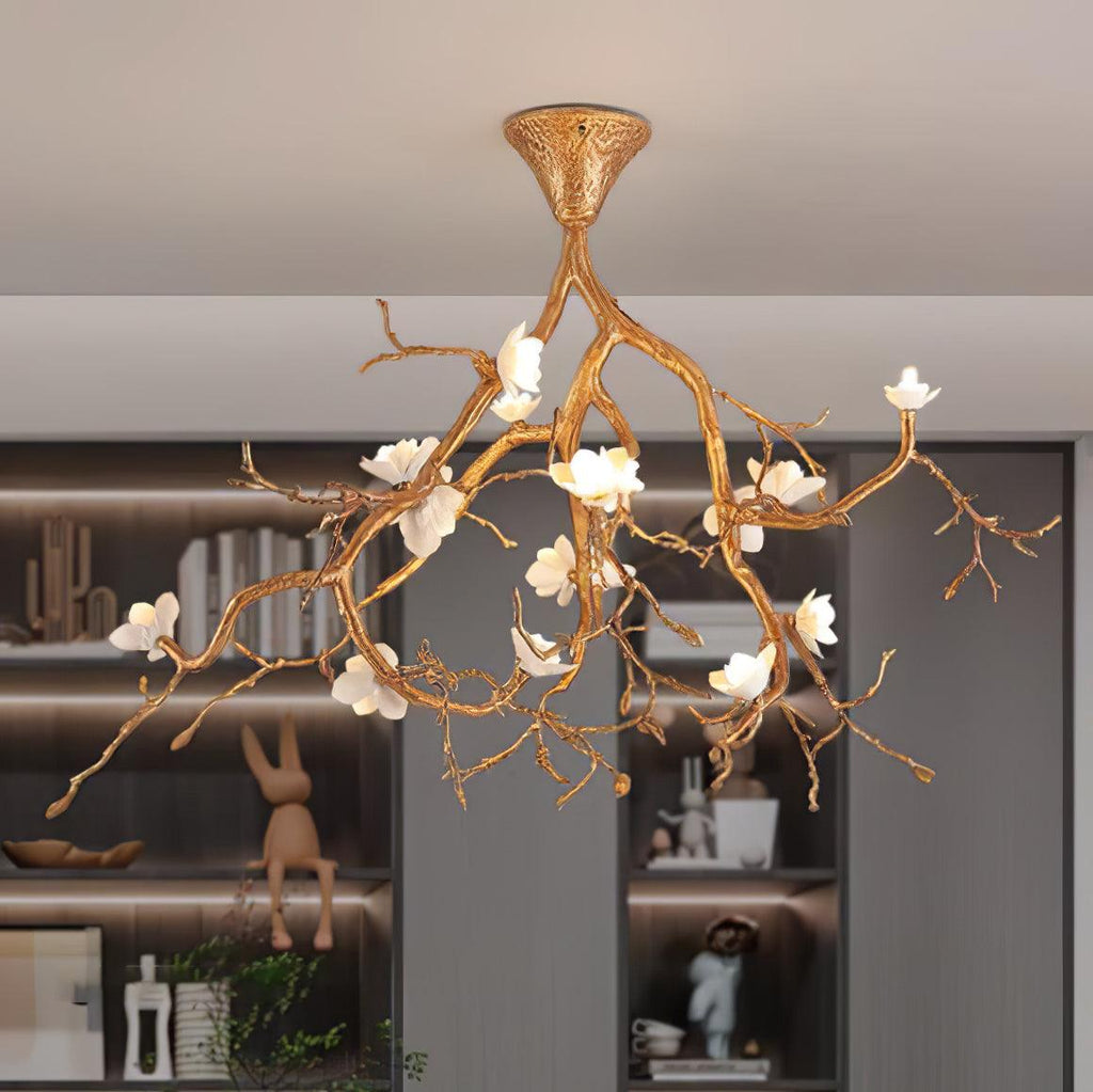 Tree Branches Flower Ceiling Lamp