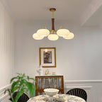 Brass Wooden Persimmon Chandelier