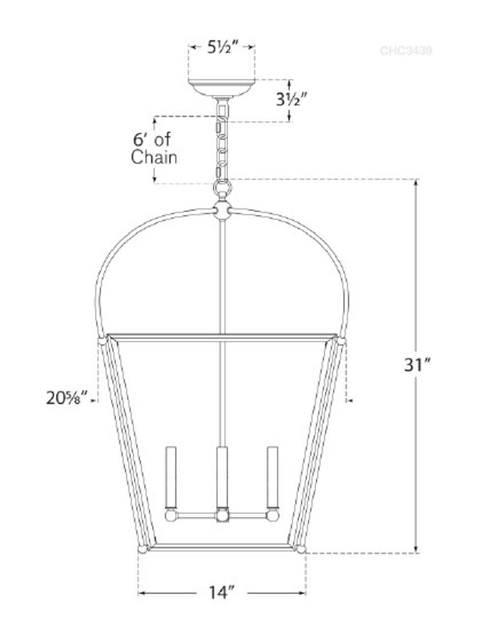 Darlana Lantern Pendant