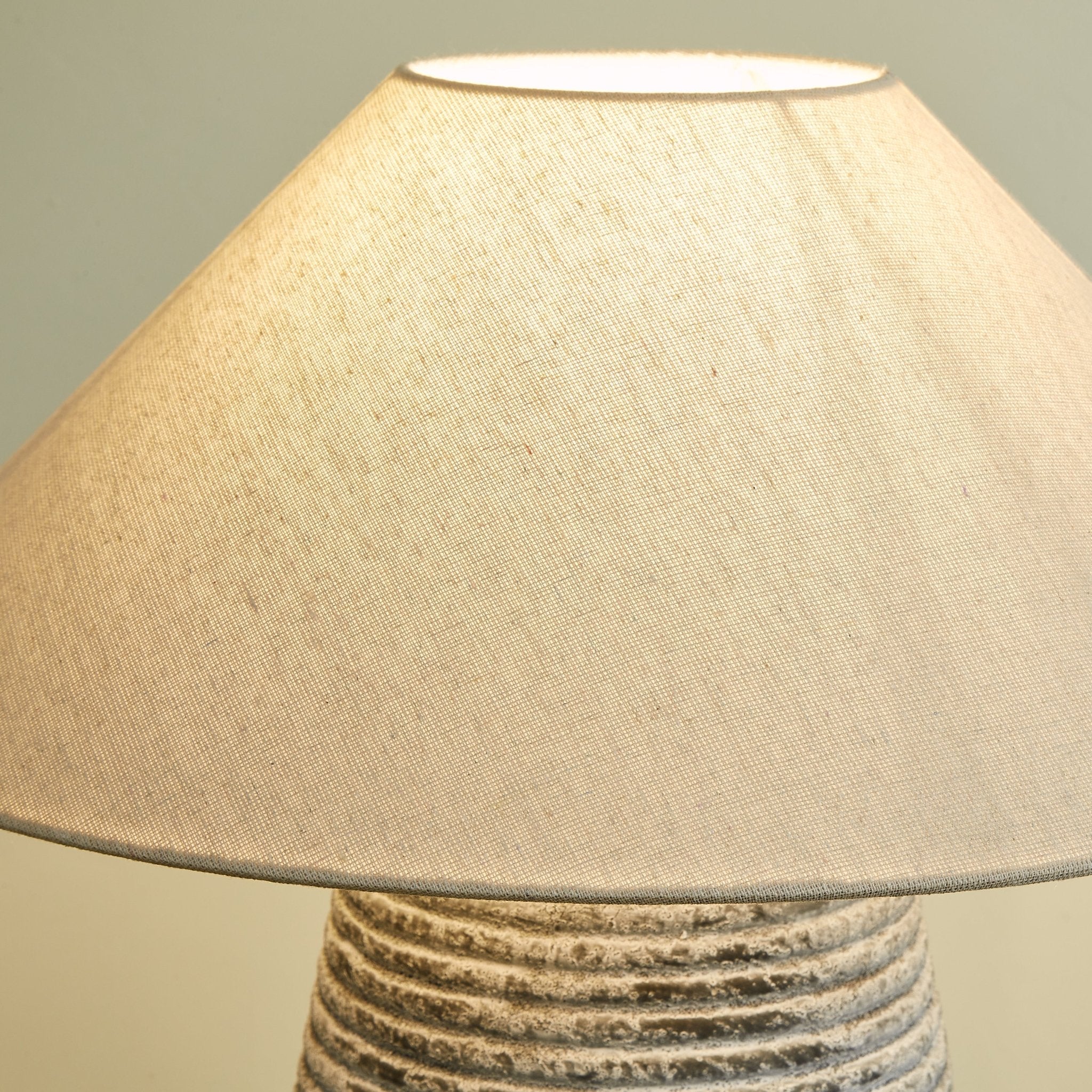 Callisto Ribbed Ceramic Table Lamp