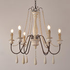 Candle Style Beaded Chandelier