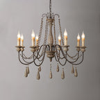 Candle Style Beaded Chandelier