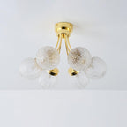 Carved Glass Ceiling Lamp
