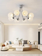 Carved Glass Ceiling Lamp