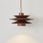 Cascade Wooden Disc Pendant Lamp