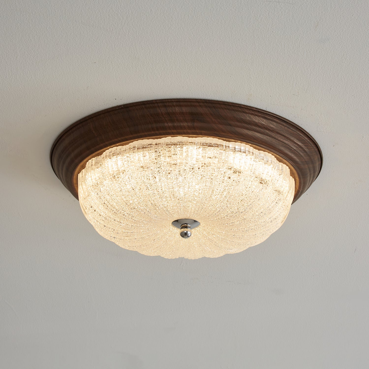 Celestia Walnut Ceiling Light