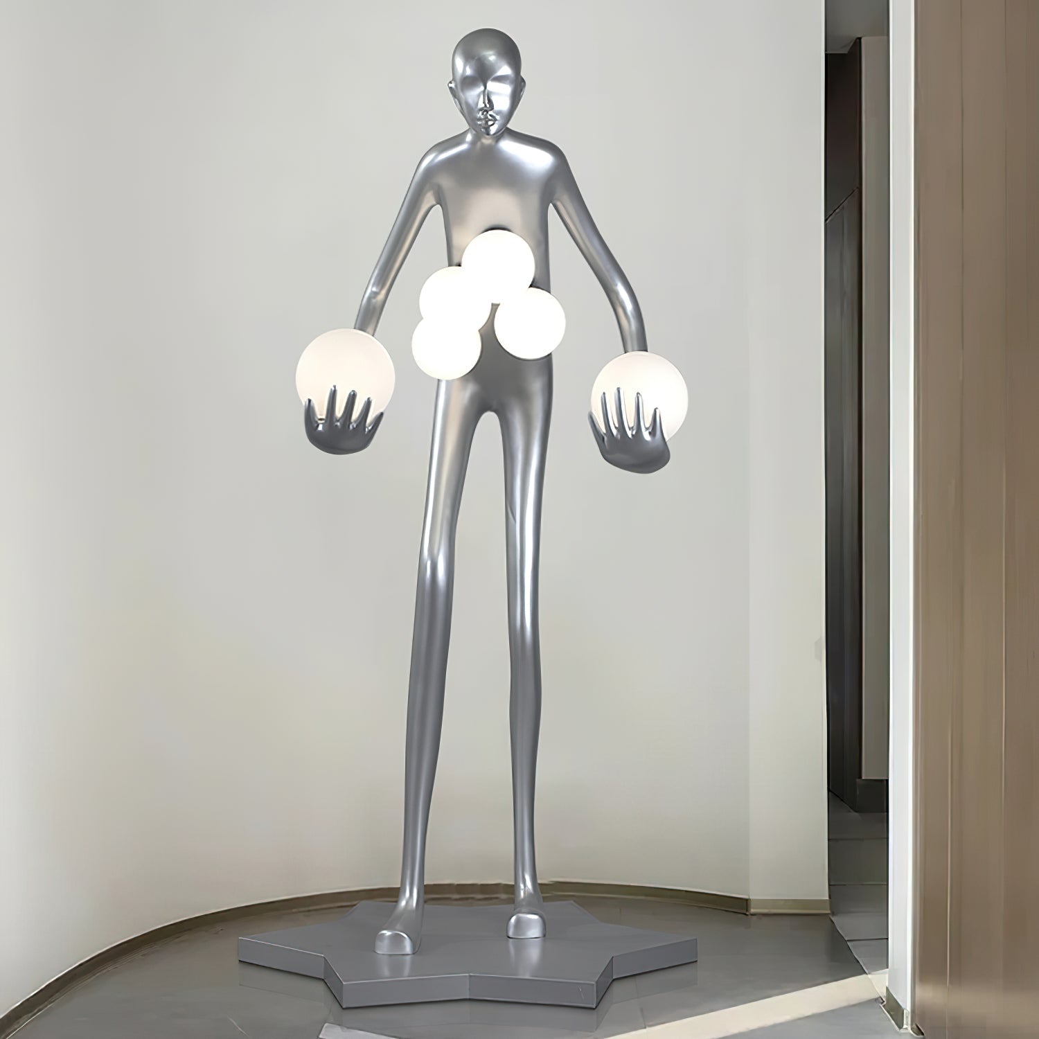 Celestial Guardian Sculpture Floor Lamp