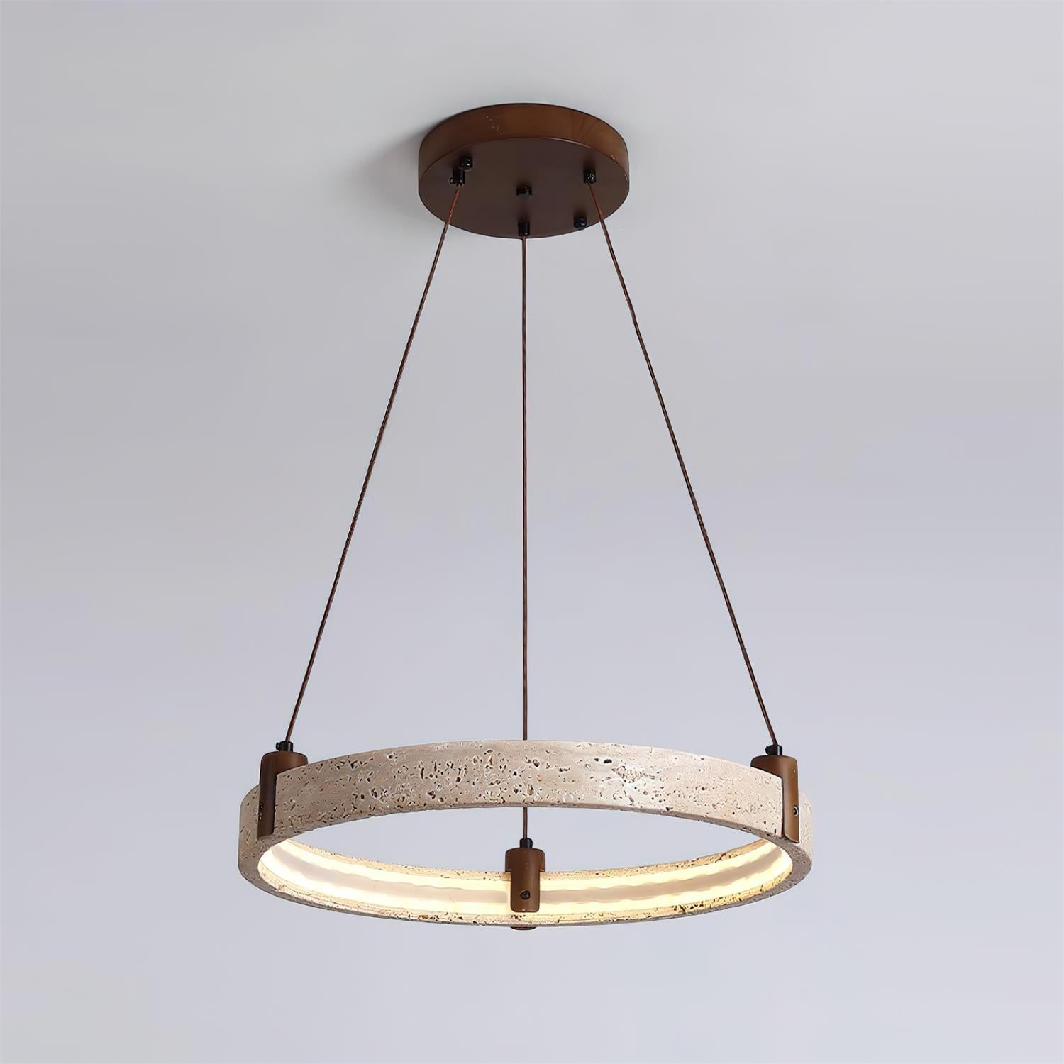 Celestial Orbit Travertine Chandelier