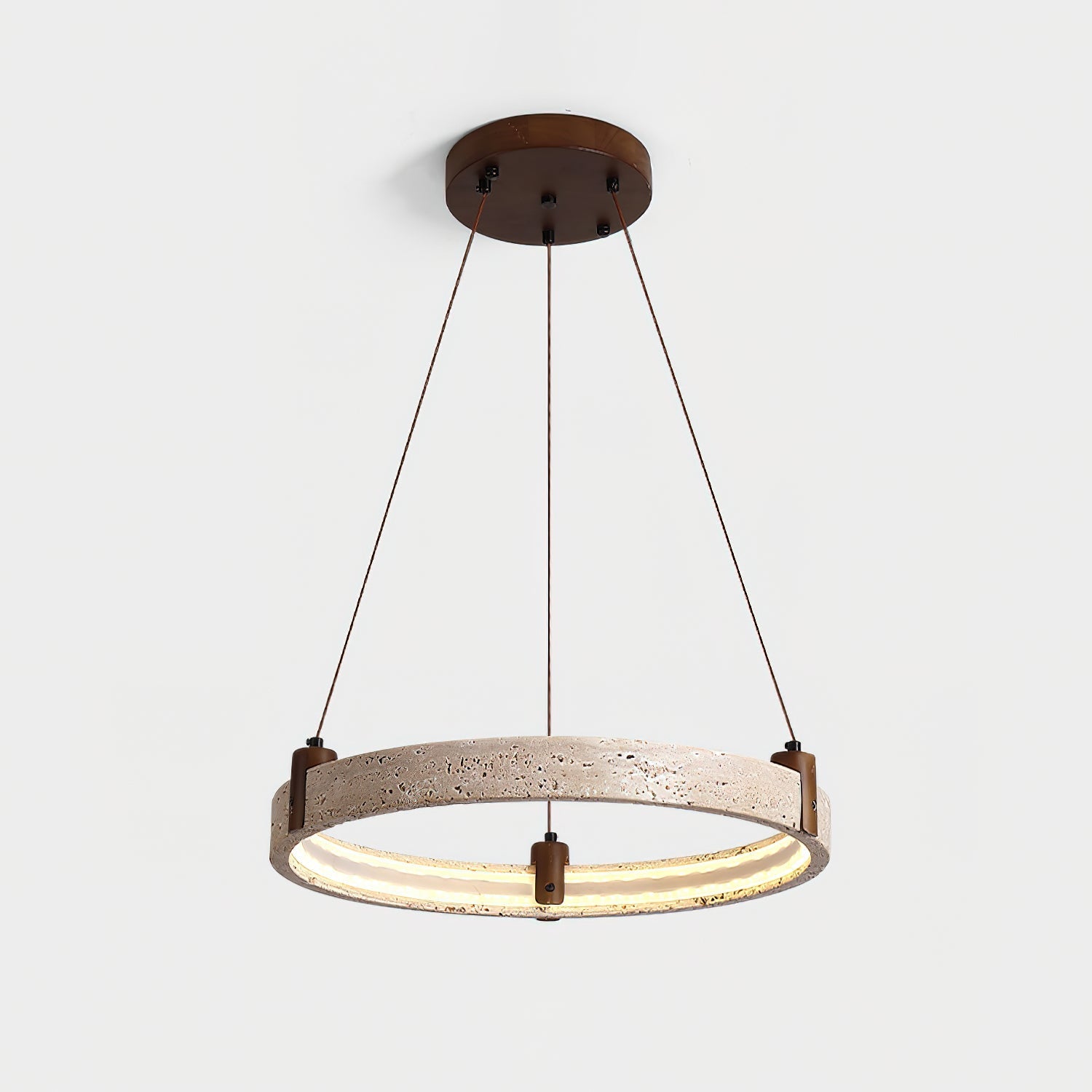 Celestial Orbit Travertine Chandelier