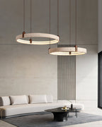 Celestial Orbit Travertine Chandelier