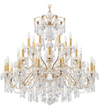 Century Chandelier, 28-Light, French Gold, Clear Heritage Crystal, 42.5"W (1718-26 17QYU4)