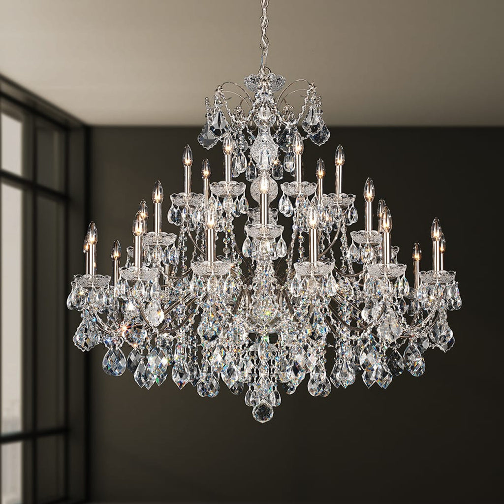 Century Chandelier, 28-Light, French Gold, Clear Heritage Crystal, 42.5"W (1718-26 17QYU4)