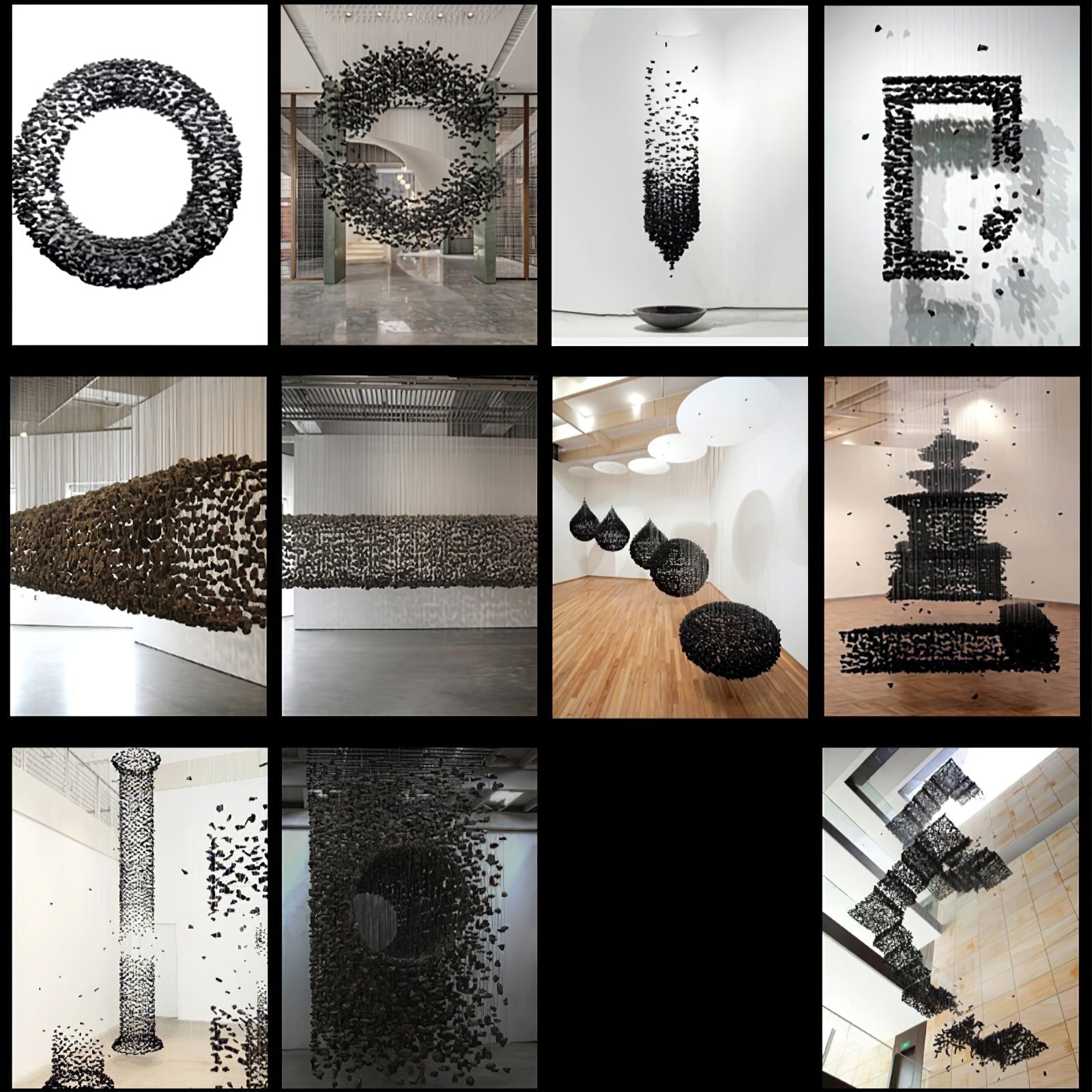 Black Stones Chandeliers