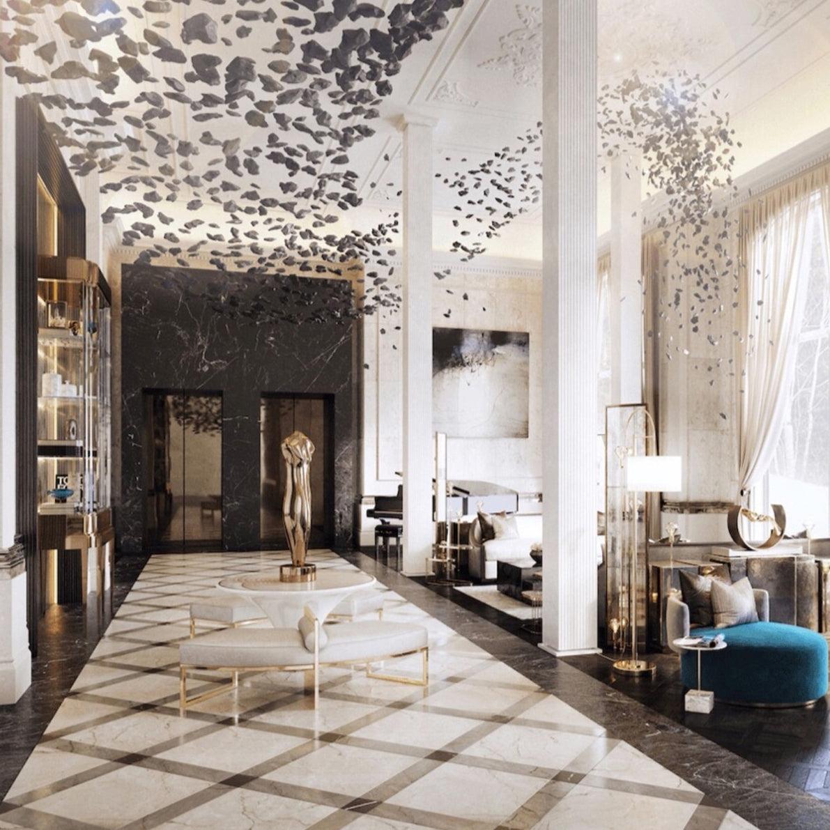 Black Stones Chandeliers