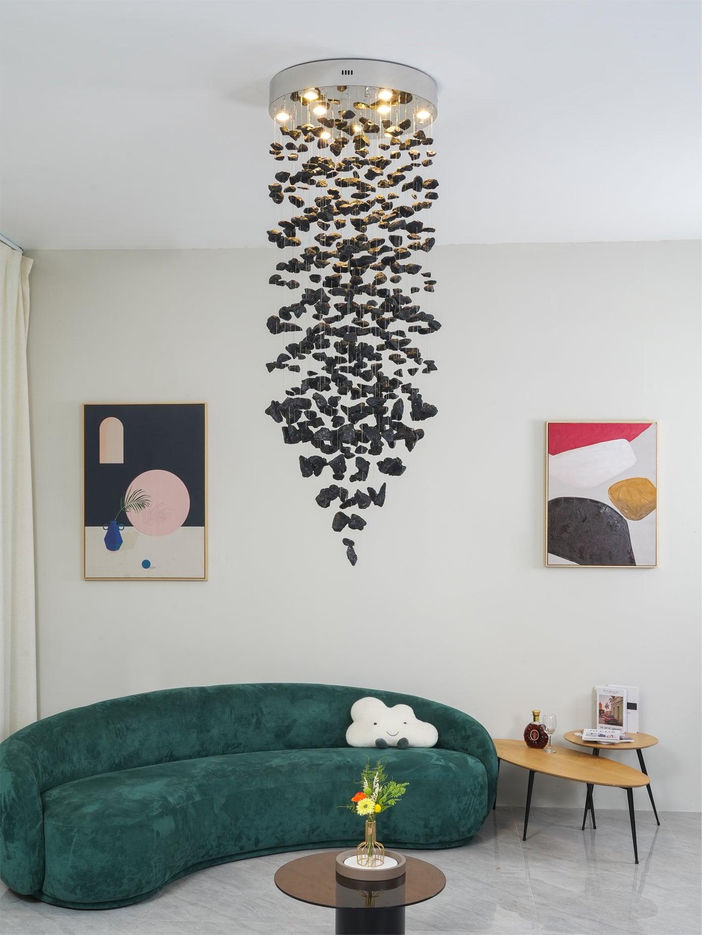 Black Stones Chandeliers