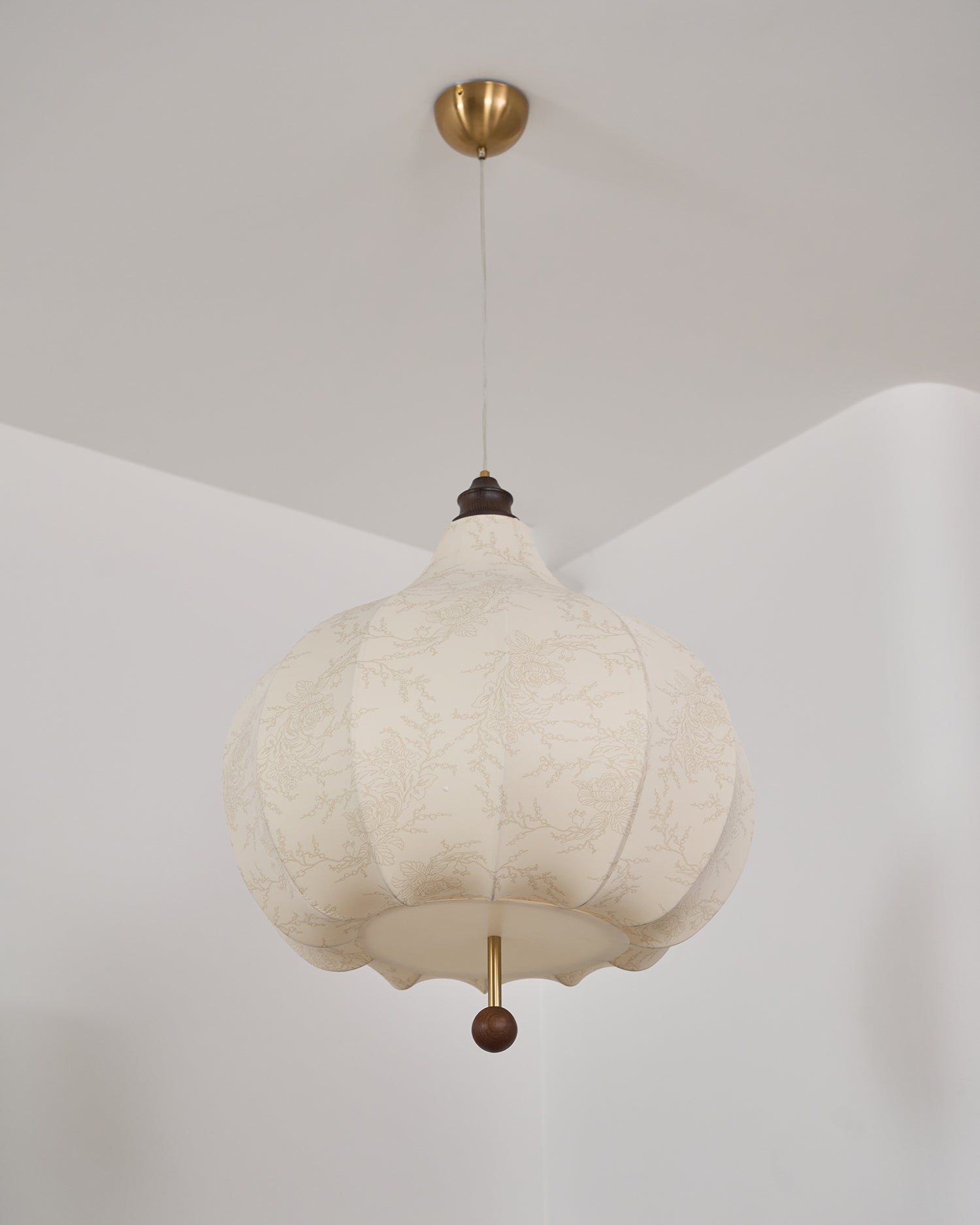 Chestnut Fabric Pendant Light