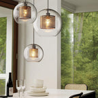 Combined Chiswick Glass Pendant Light