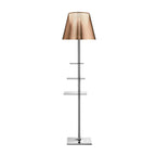 Chrome Prism Side Table Floor Lamp