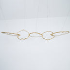 Cloud Rings Series Brass Chandelier