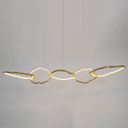 Cloud Rings Series Brass Chandelier