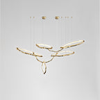 Cloud Rings Series Brass Chandelier
