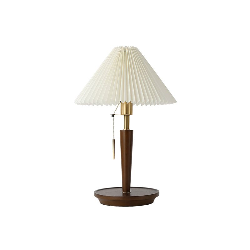 Cone Pleated Fabric Table Lamp
