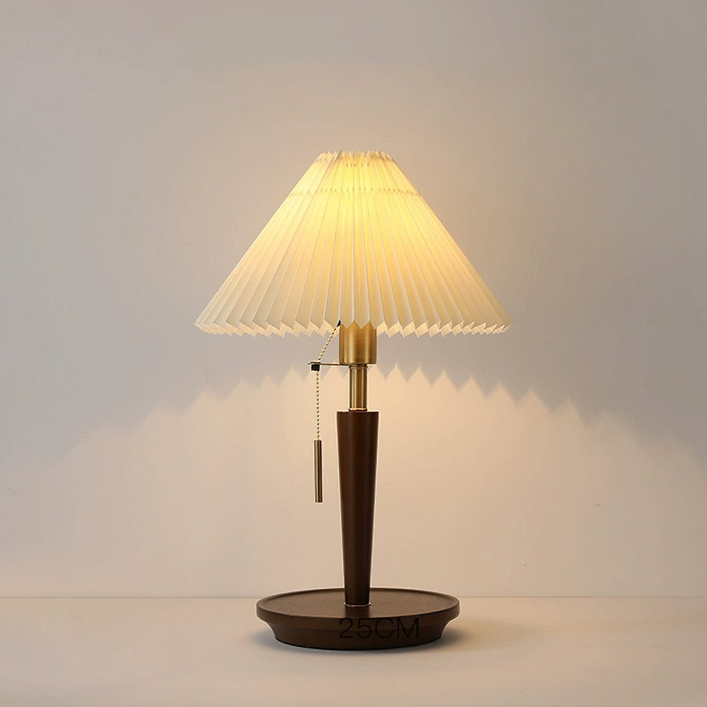 Cone Pleated Fabric Table Lamp