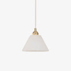 Conical Brass Pendant Lamp