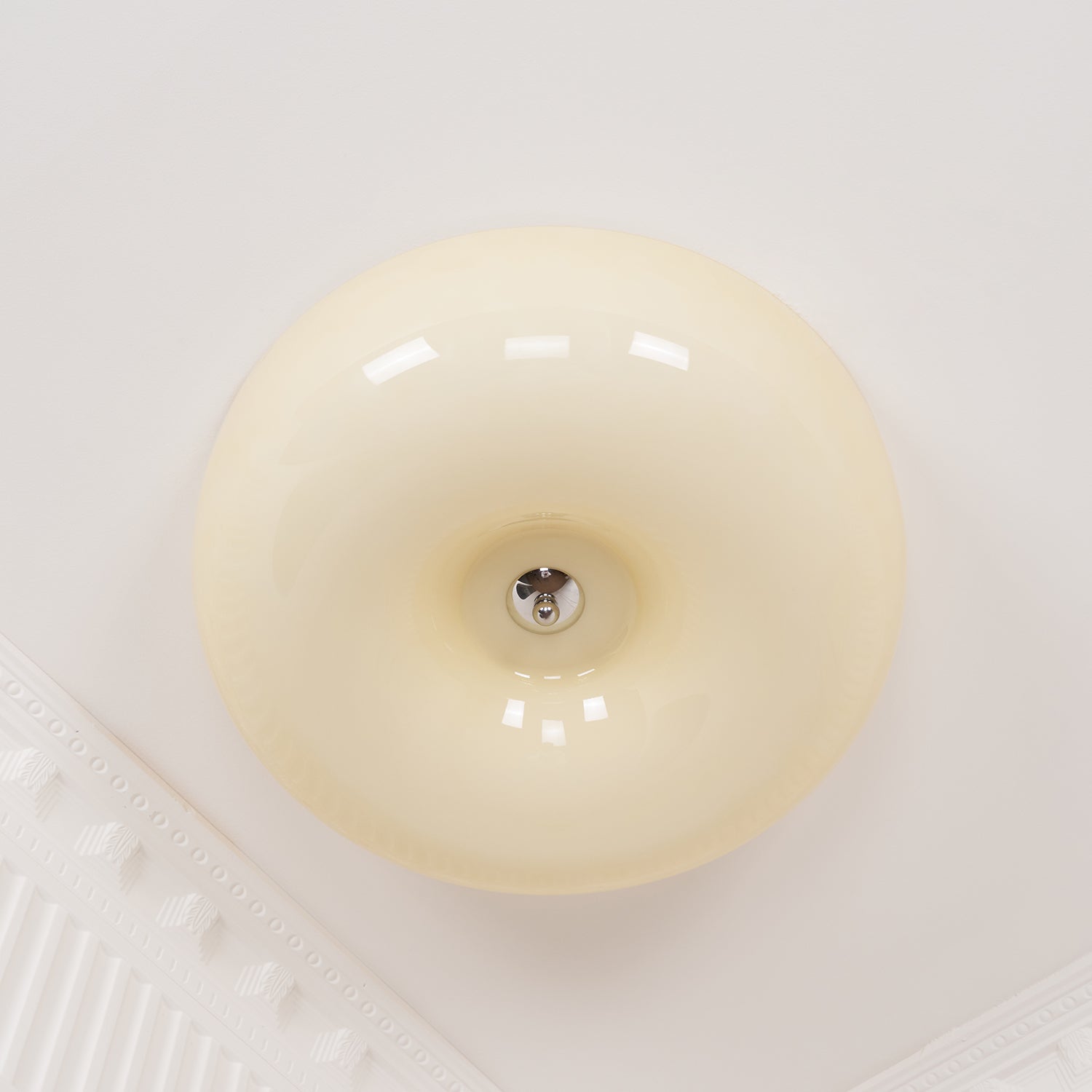 Cream Pudding Ceiling Lamp