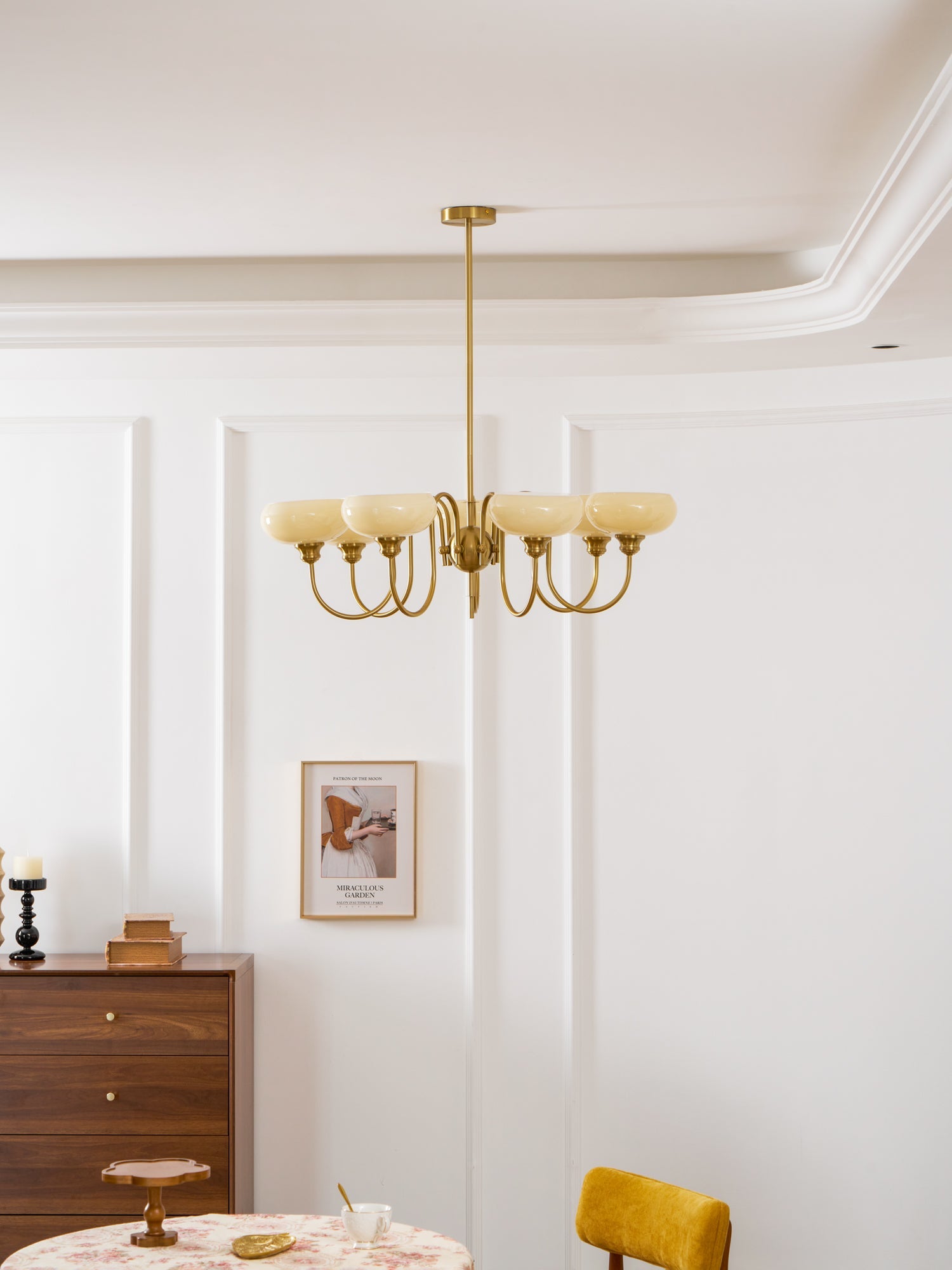 Creamy Persimmon Chandelier