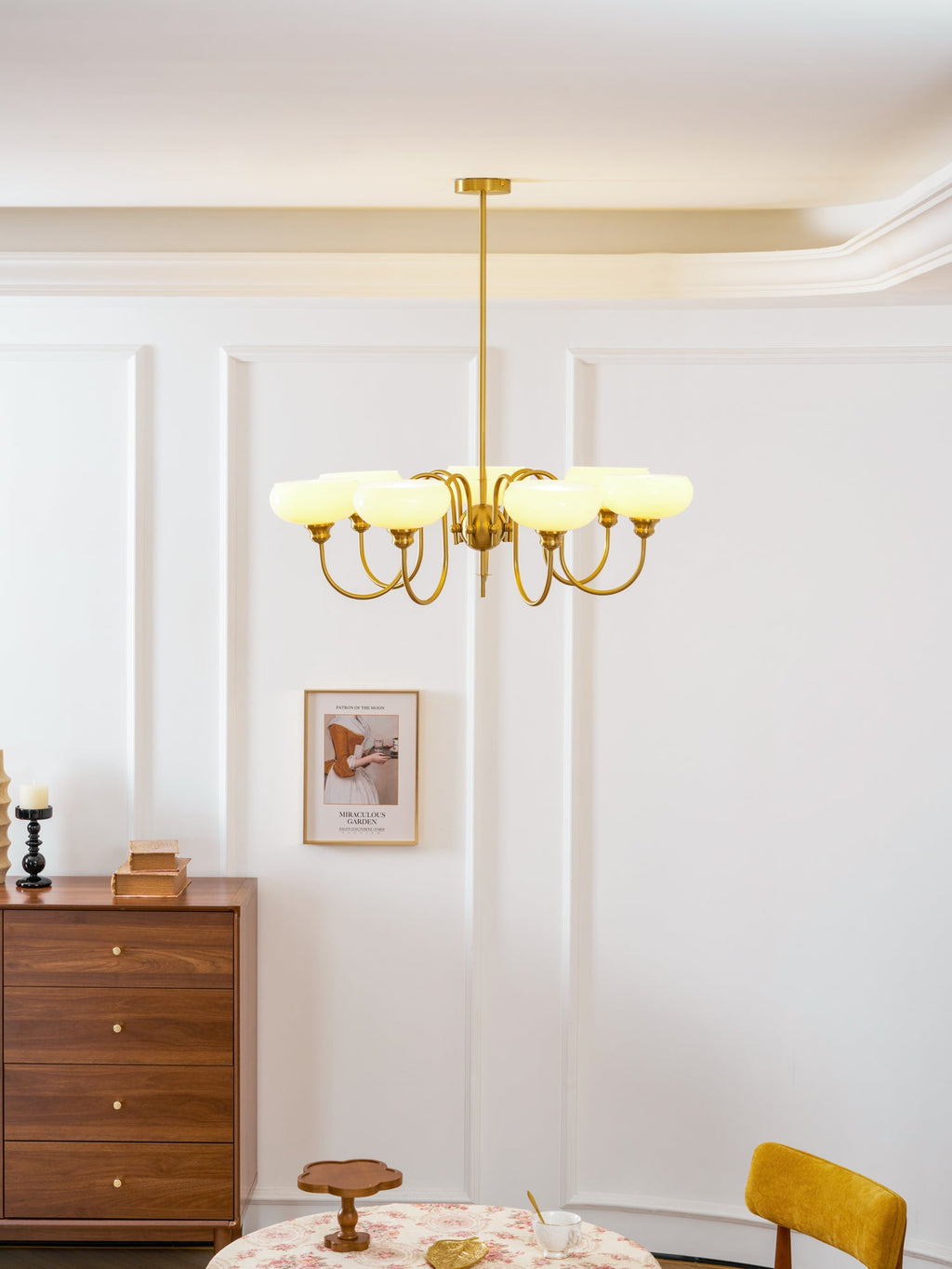 Creamy Persimmon Chandelier