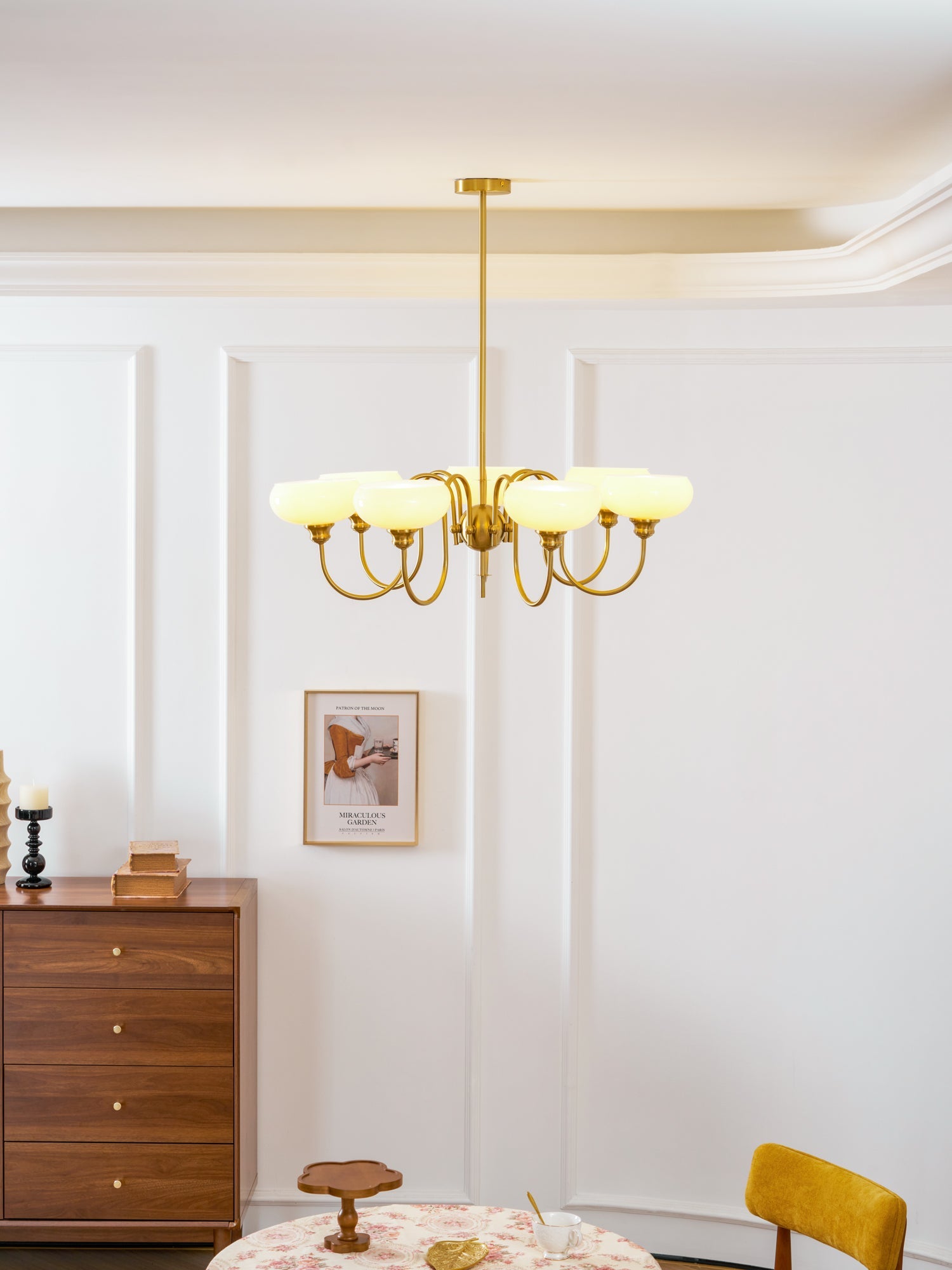 Creamy Persimmon Chandelier
