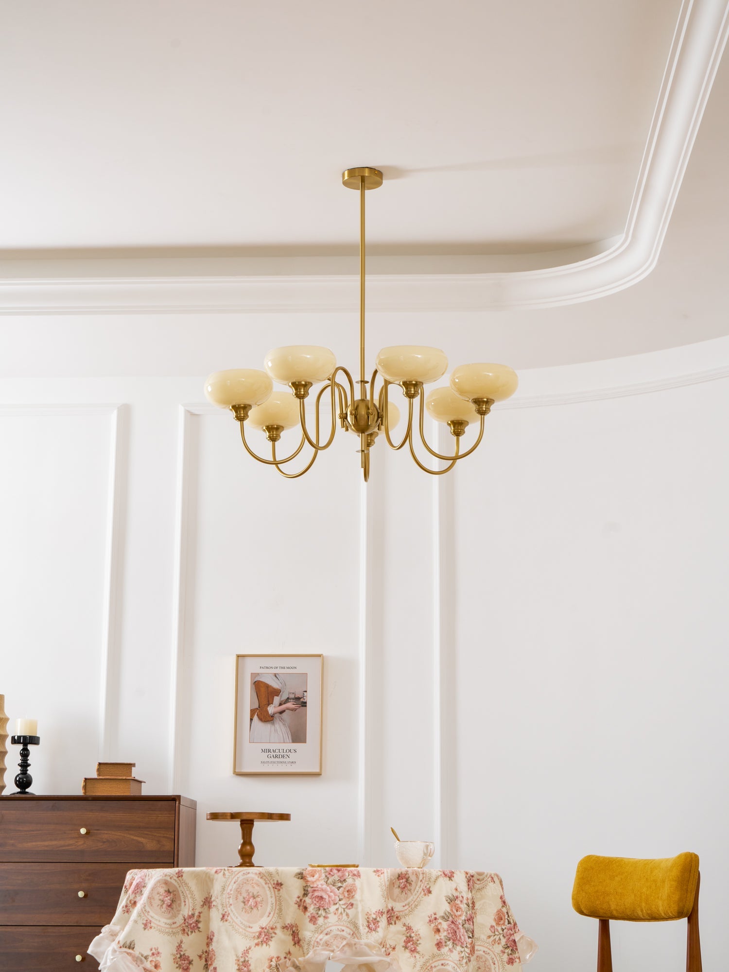 Creamy Persimmon Chandelier