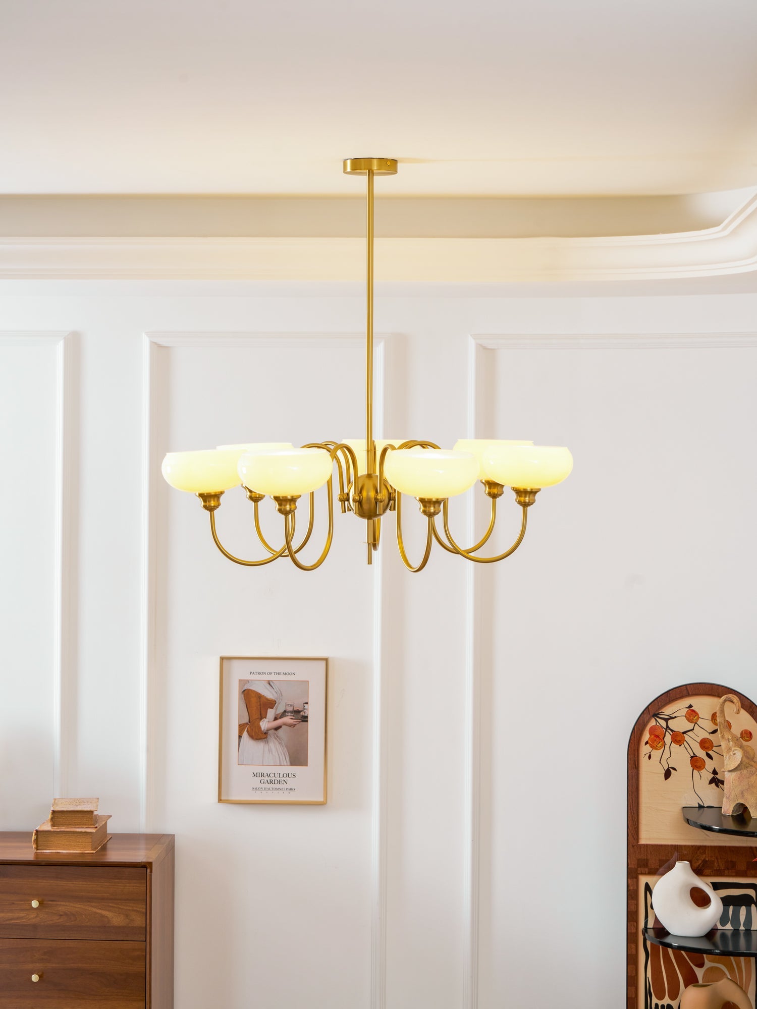 Creamy Persimmon Chandelier