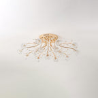 Crystal Flower Ceiling Light